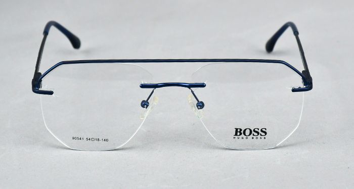 21 Hugo Boss 90541 Men’s Stylish Classic Fashion Rimless Blue Frame - Image 1