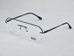 Hugo Boss 90541 Men’s Stylish Classic Fashion Rimless Blue Frame - Image 3